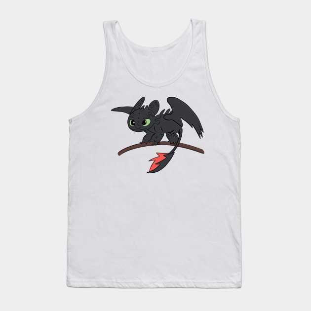 Dragon Toothless 3d How to train your dragon, chibi night fury, night light Tank Top by PrimeStore